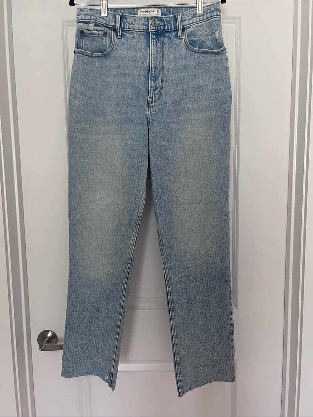 Abercrombie & Fitch Light Wash Straight Leg Jeans